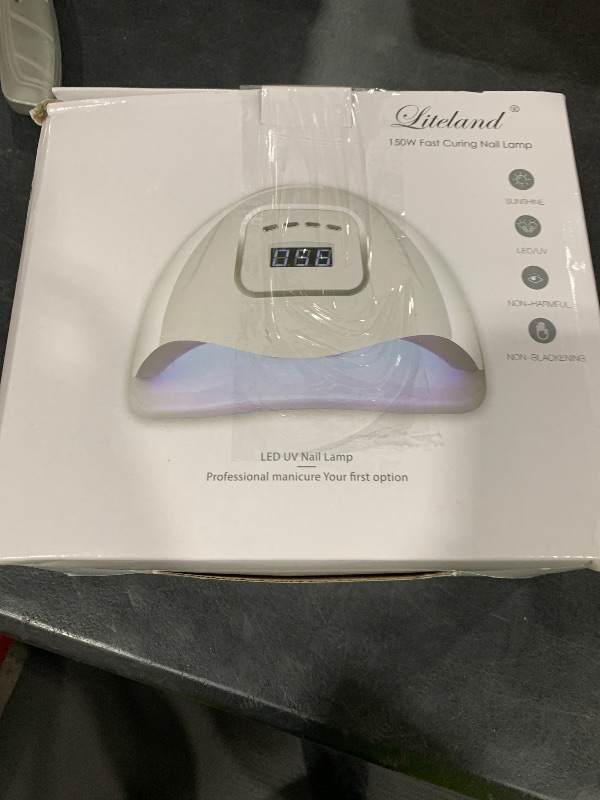 Photo 1 of UV Gel Nail Lamp,150W UV Nail Dryer LED Light for Gel Polish-4 Timers Professional Nail Art Accessories,Curing Toe Nails
