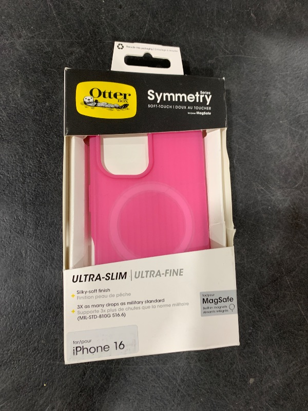 Photo 1 of OtterBox iPhone 16 Symmetry Series Soft Touch for MagSafe - Foxberry Pink
