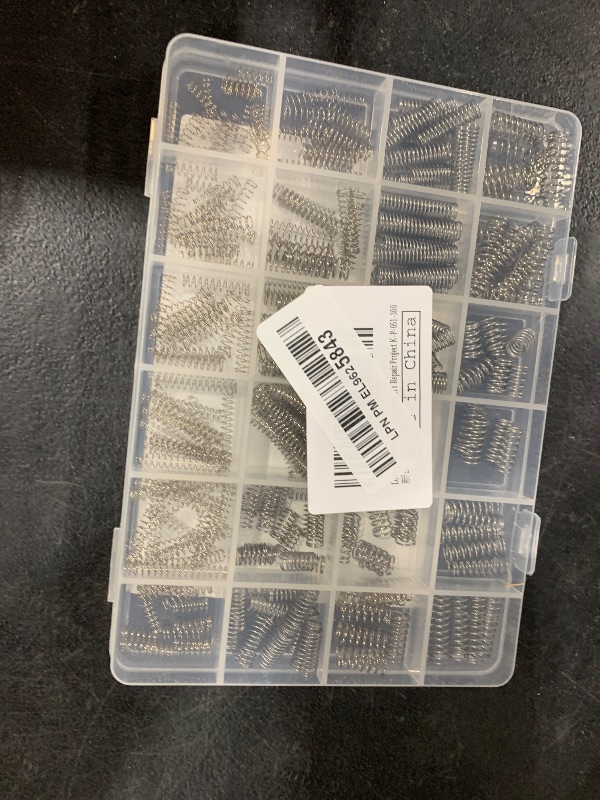 Photo 1 of Dianrui 300PCS Compression Springs Assortment Kit 23 Different Sizes Small Spring 304 Stainless Steel Mechanical Mini Springs for DIY Repair Project