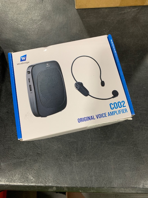 Photo 1 of Wireless Voice Amplifier with Headset Microphone,Personal Wireless Bluetooth Amplifier with Mic,Teachers Microphone Wireless,Mini Megaphone Speaker,Portable PA System for Classroom C002