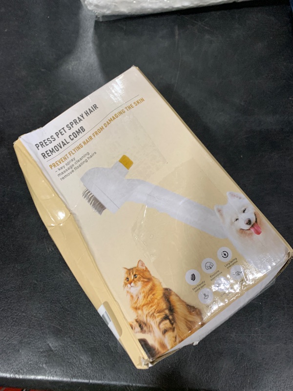 Photo 1 of JAWADE Pet Steam Brush for Cats and Dogs, 4-in-1 Cat Brush for Shedding, Spray Hair Removal Comb with 2 Waterless Shampoo, Pet Hair Removal Tool for Long & Short Haired Pets