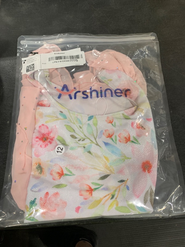 Photo 1 of Arshiner Girls Ruffle Sleeve Ballet Dance Dress Tutu Skirted Leotard