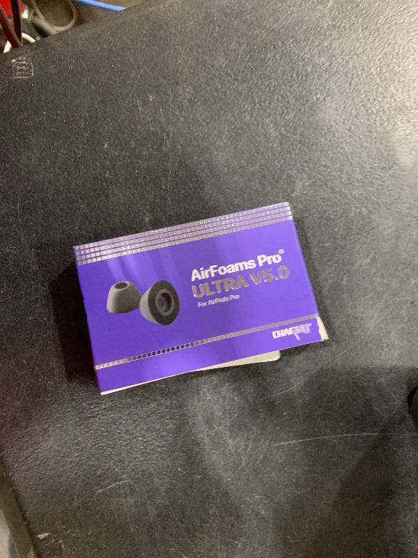 Photo 1 of CharJenPro Patented AirFoams Pro Ultra V5.0 Memory Foam Ear Tips with Foam Shield for AirPods Pro 1st & 2nd Gen, Latest Version, Lifetime Replacement, Secure, Comfortable, Replacement Tip (SML)