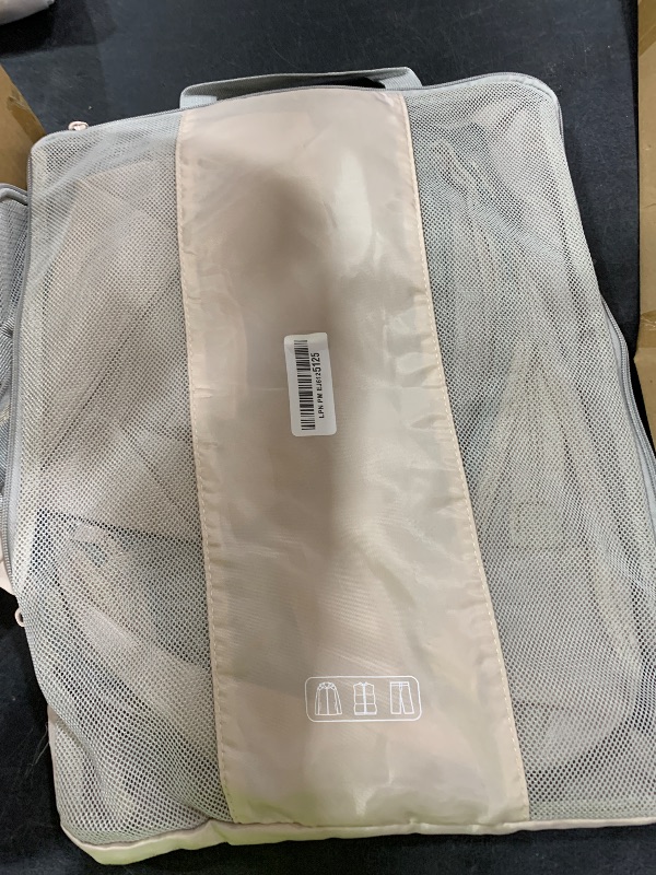 Photo 1 of 10 Set Compression Packing Cubes for Travel Women Mom,OlarHike Luggage Clothes Storage Gifts for Travelers,Airplane/Cruise/Car/Train Travel Essentials,Compressible Expandable Saver Space Bags(Beige)