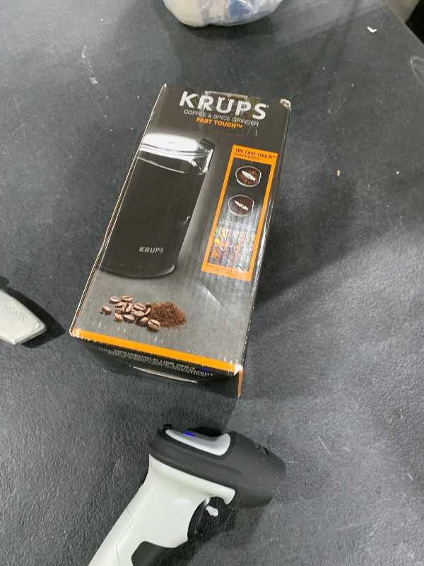 Photo 1 of KRUPS Precision Electric Coffee Grinders: 3 oz Capacity, 200W Motor, Stainless Steel Blades for Uniform Grinding of Coffee Beans, Herbs, Nuts, and Spice Grinder (Black)