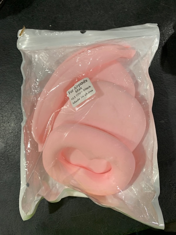 Photo 1 of [3 Pack] TPU Case Cover for AirPods Max Headphones, Clear Soft TPU Ear Cups Cover/Ear Pad Case Cover/Headband Cover for AirPods Max, for Apple AirPods Max (2024/2020) (USB-C) (pink)