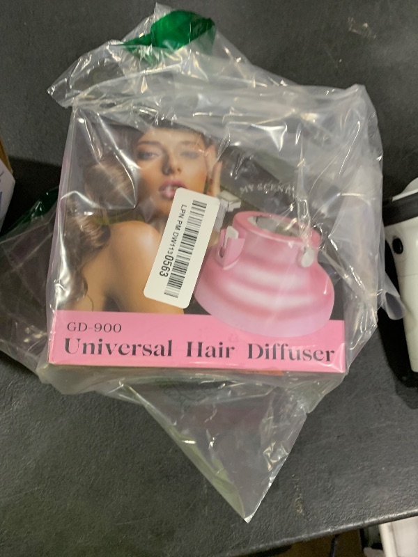 Photo 1 of GIHALI Universal Hair Diffuser “Super Sturdy” 1.7 Inch to 2.6 Inch for Natural Curly and Wavy Hair, Hair Dryer Attachment (White 2 Aroma Upgrade)