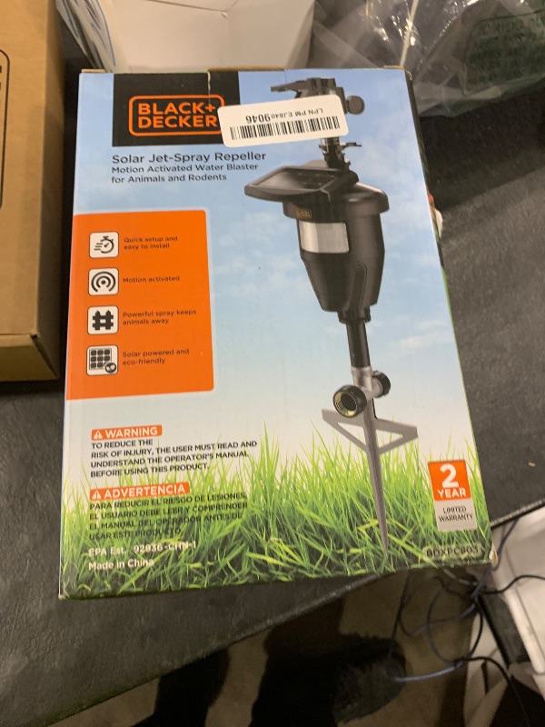 Photo 1 of Cat Repellent Outdoor- Squirrel Deterrent Solar- Dog Repellent- Raccoon Deterrent Solar Motion-Activated Water Blaster Jet Spray Scare Away Deer, Rabbits, Birds & Other Animals