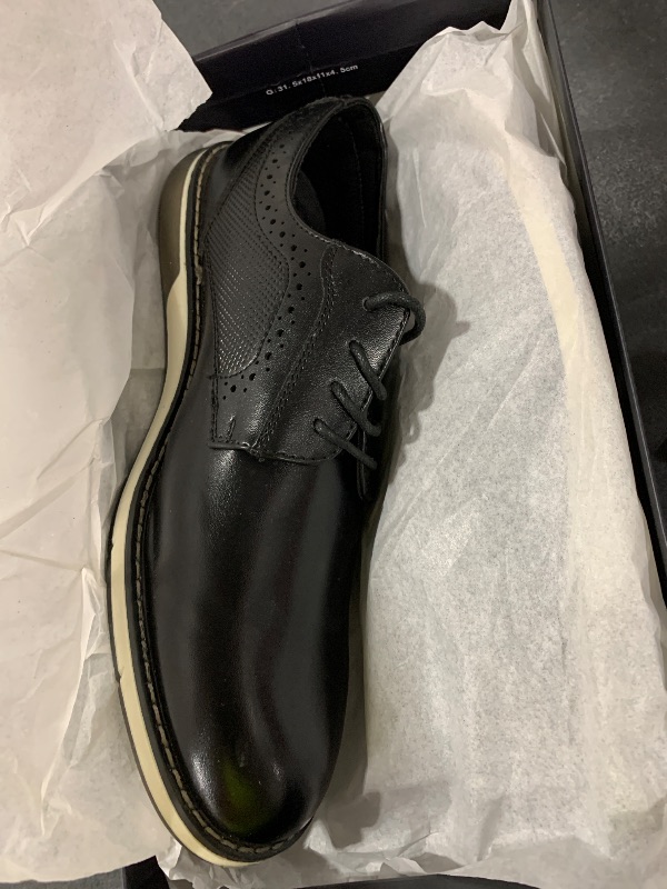 Photo 1 of Bruno Marc Men's Plain Toe Oxford Shoes Business Formal Derby Dress Sneakers Crossflex GentEdge,Size 7.5,Black,SBOX223M