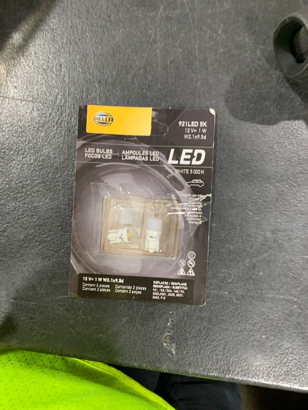 Photo 1 of Hella 921LED 5K Bulb Led 921 12V 1W W2.1X9.5D 5000K Pair