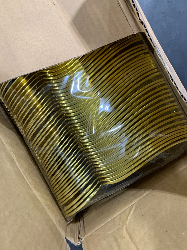 Photo 1 of 100PCS Gold Plastic spoons 