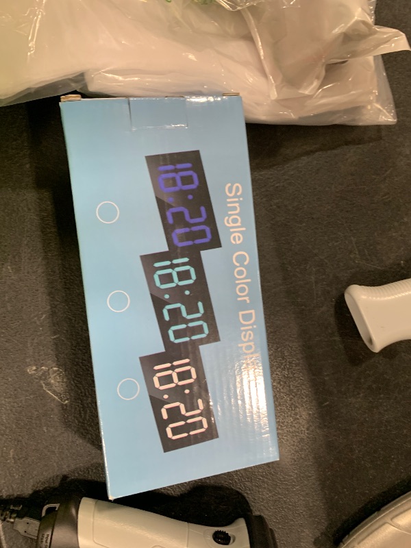Photo 1 of RGB Digital Mirror Alarm Clock, 15 Dynamic Color & 7" Large Screen, 7-Color Night Light, 2 USB Charger, 2 Loud Alarm,4 Dimmable Level,Battery Backup,Plug-in Bedroom Clock for Heavy Sleeper Kid Elderly