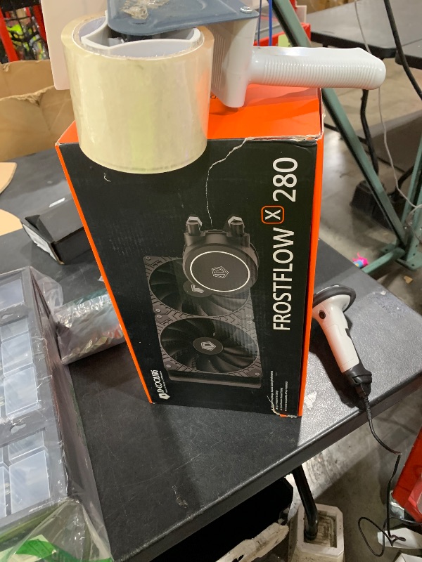 Photo 1 of ID-COOLING FROSTFLOW X 280 CPU Water Cooler White LED AIO Cooler 280mm CPU Liquid Cooler 2x140mm PWM Fans, Intel 1700/1200/115X/2066, AMD AM4/AM5