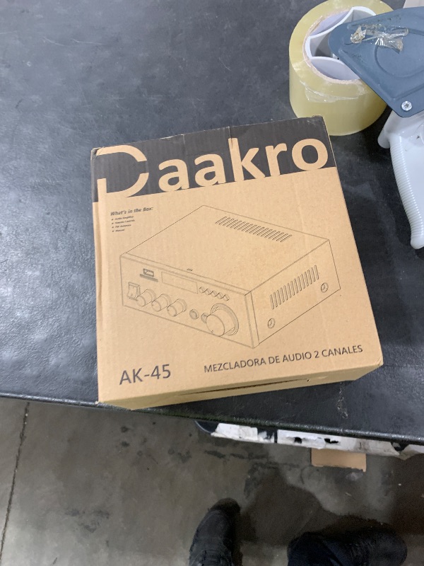 Photo 1 of Daakro AK45 Stereo Audio Amplifier,300W Home 2 Channel Wireless Bluetooth 5.0 Power Amplifier System, Home Amplifiers FM Radio, USB, SD Card, with Remote Control Home Theater Audio Stereo System