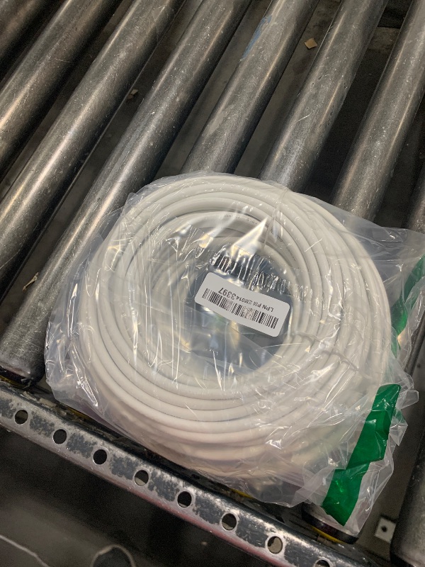 Photo 1 of G-PLUG 100FT RG6 Coaxial Cable Connectors Set- High-Speed Internet, Broadband and Digital TV Aerial, Satellite Sky Cable Extension- Weather-Sealed Double Rubber O-Ring and Compression Connectors White