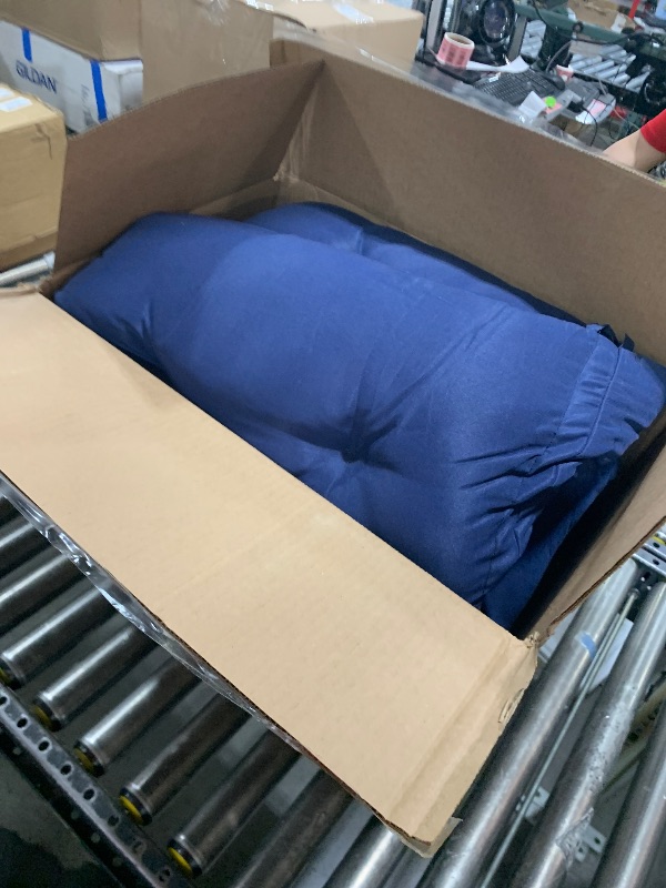 Photo 1 of Porch Swing Cushions Thickened 5 inch 3 Seat Garden Swing Seat Cushions Replacement Waterproof Outdoor Bench Cushions 60 x 40 inch