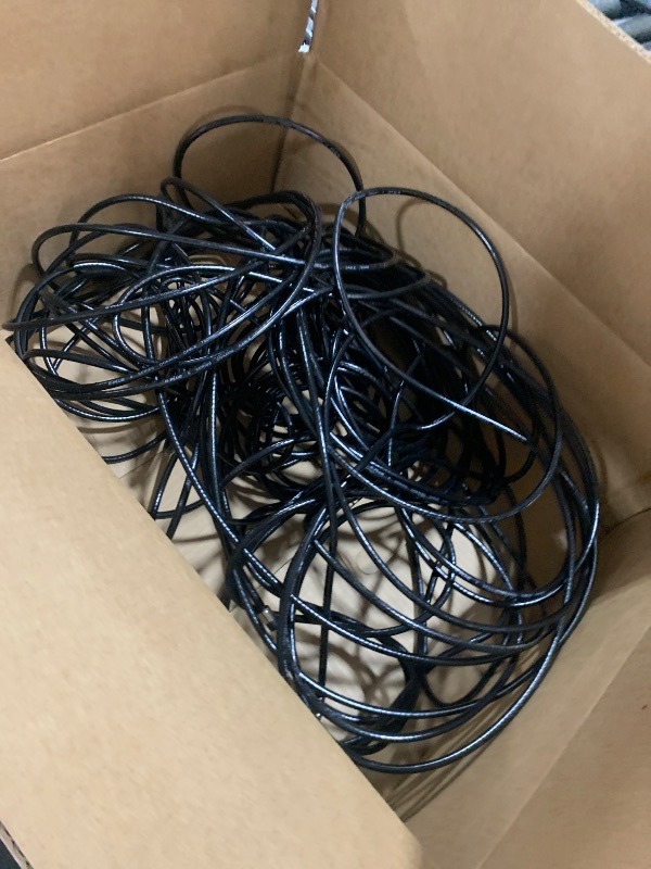 Photo 1 of G-PLUG 150FT RG6 Coaxial Cable Connectors Set- High-Speed Internet, Broadband and Digital TV Aerial, Satellite Sky Cable Extension- Weather-Sealed Double Rubber O-Ring and Compression Connectors Black
