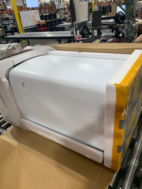 Photo 1 of BLACK+DECKER 0.9 Cu. Ft. Portable Washer, 6.6 lb. Capacity Washing Machine for Homes & Apartments, 5 Wash Cycles, Quick Connect Sink Adapter and Drain Hose Included, Transparent Lid, BPWM09W, White