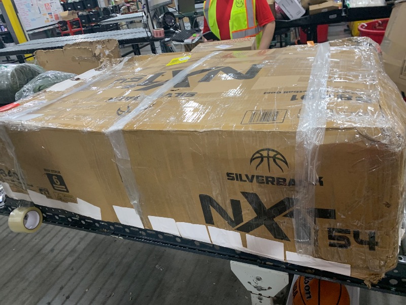 Photo 1 of Silverback NXT Portable Adjustable 10ft Outdoor Basketball Hoop - 50" and 54" Basketball Goal Backboard Available - Assembles in 90 Minutes
