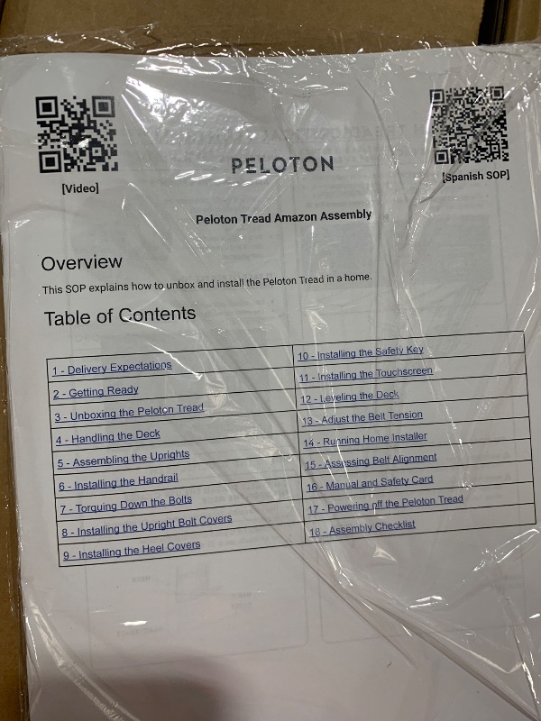 Photo 1 of Peloton Tread | Treadmill for Running, Walking, and Hiking with Manual or Auto-Incline Options and Immersive 24” HD Touchscreen--- box 1/2 and 2/2

