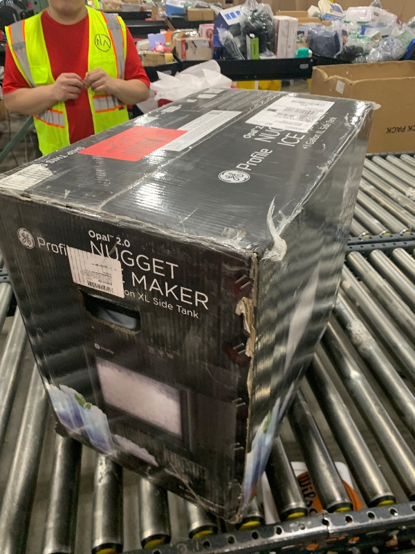 Photo 1 of GE Profile Opal 2.0 XL with 1 Gallon Tank, Chewable Crunchable Countertop Nugget Ice Maker, Scoop Included, 38 lbs in 24 Hours, Pellet Ice Machine with WiFi & Smart Connected, Black Stainless