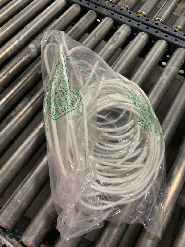 Photo 1 of G-PLUG 100FT RG6 Coaxial Cable Connectors Set- High-Speed Internet, Broadband and Digital TV Aerial, Satellite Sky Cable Extension- Weather-Sealed Double Rubber O-Ring and Compression Connectors White