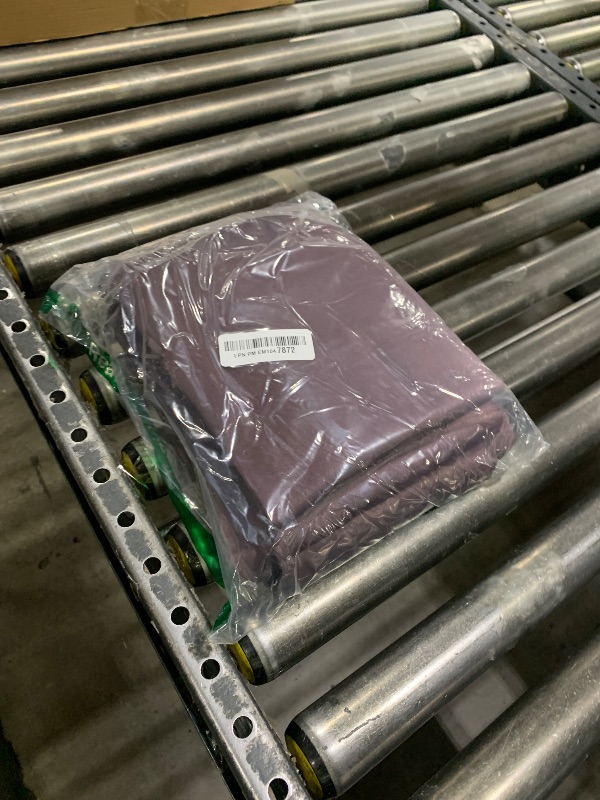 Photo 1 of Sun Zero Barrow 2-Pack Energy Saving Rod Pocket Curtain Panel Pair, Plum Purple, 54" W x 84" L (2 Panels)