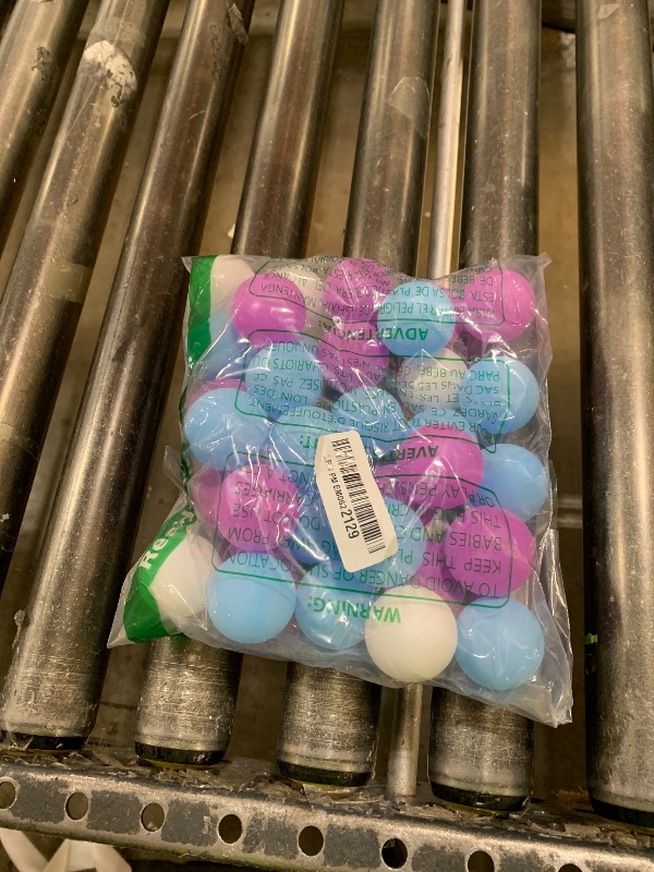 Photo 1 of Hanaive 100 Pack Table Tennis Balls Multi Colored 40mm Plastic Balls Bulk