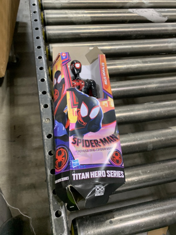 Photo 1 of Marvel Spider-Man Miles Morales Toy, 12-Inch-Scale Spider-Man: Across The Spider-Verse Action Figure
