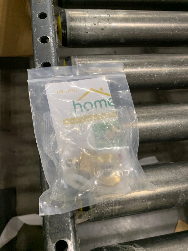 Photo 1 of HOMENOTE US Standard Faucet Adapter, 3/4'' to 1/4'' Hose Adapter, Convert 3/4" Female Hose Thread Bib to 1/4" Tubing, 2 Brass Adapters