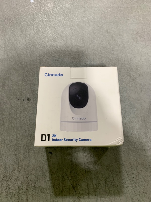 Photo 1 of Cinnado Security Camera Indoor-2K 360° WiFi Cameras for Home Security?Pet/Dog/Baby Camera with Phone app, 2-Way Audio, Night Vision, 24/7 SD Card Storage, Works with Alexa & Google Home (2.4Ghz)-D1