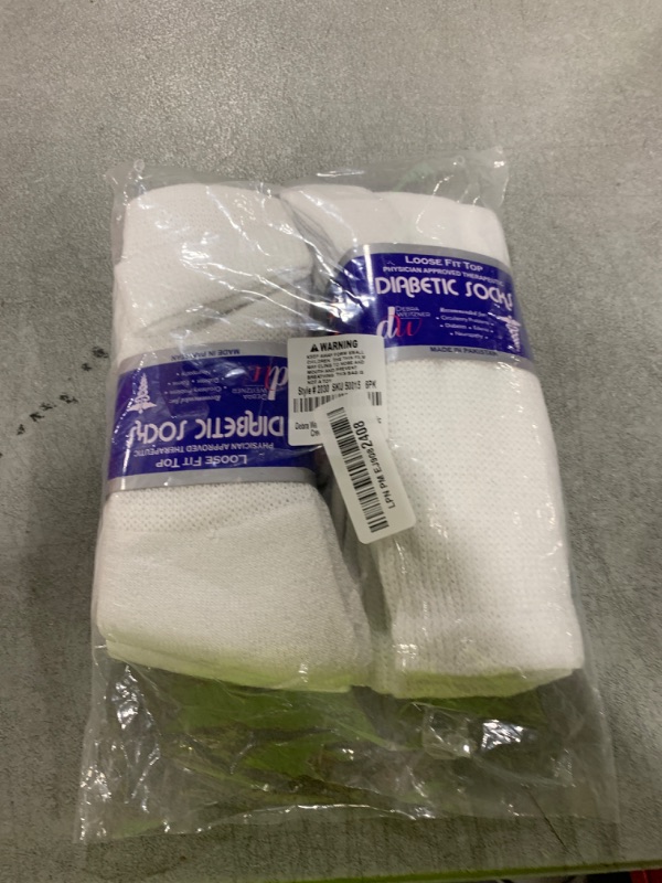 Photo 1 of Diabetic Socks for Men and Women Cotton Loose Fit Non-Binding Crew Socks 6 Pairs