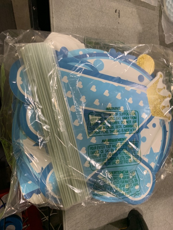 Photo 1 of 10 Pieces Gender Reveal Party Decorations Party Supplies Baby Shower Yard Signs Outdoor Yard Letters Lawn Signs with Stakes for Indoor Outdoor Garden Lawn Party Decorations (It's a Boy)