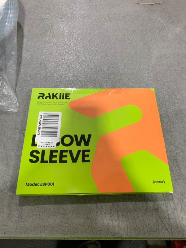 Photo 1 of Rakiie Elbow Support Brace for Men and Women, 2 Pack Elbow Compression Sleeve, Elbow Brace for Tendonitis and Tennis Elbow, Elbow Sleeve Reduce Joint Pain for Tennis, Golfer, Workouts Blue (L)