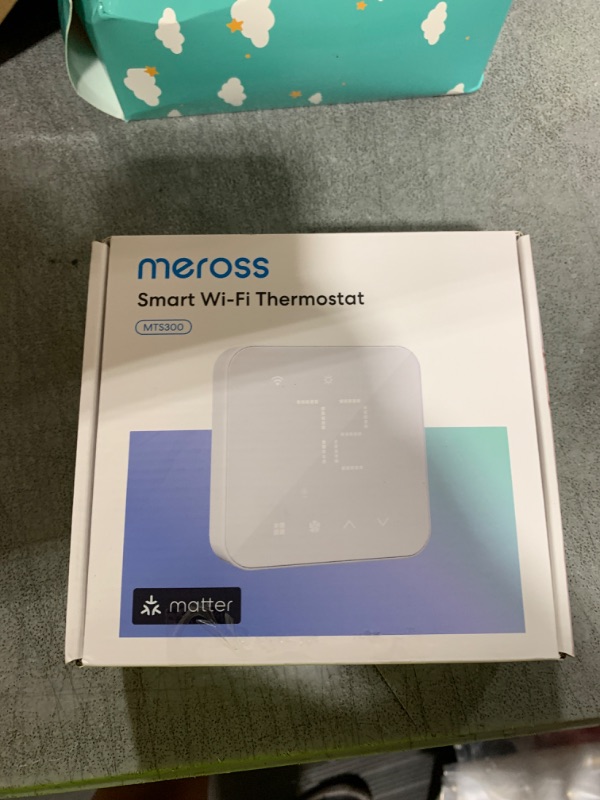 Photo 1 of meross Smart Thermostat for Home, WiFi Thermostat Works with Matter, Alexa, Apple Home, Google Assistant, App & Voice Control, 7x24h Scheduling, Energy Saving, C-Wire Required