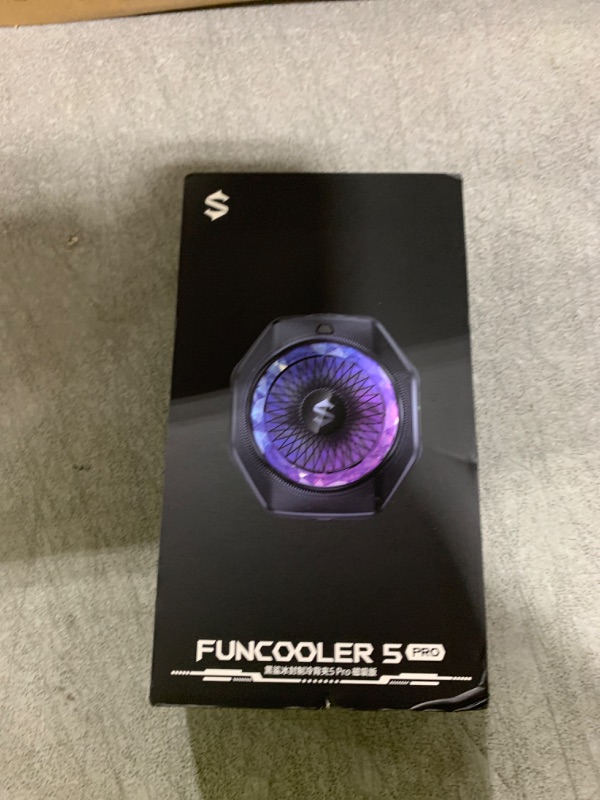 Photo 1 of Black Shark Magnetic Phone Cooler 5 Pro - 18 Addressable RGB LEDs, Detachable Grip, APP-Controlled Thermostatic Cooling Fan for iPhone MagSafe/Android/iPad -Gaming/Streaming/Photography