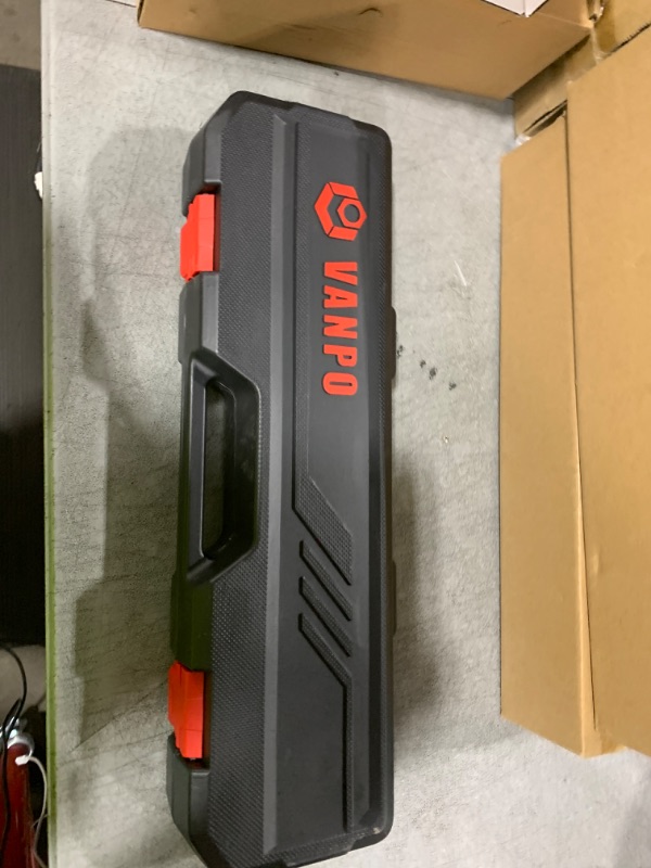 Photo 1 of VANPO Adjustable Torque Wrench, 10-170 Ft-Lb/13.6-230.5 Nm, 38MM Open End Torque Wrench, 1/2 Inch Drive Torque Wrench with Interchangeable Jaw & Ratchet Head for HVAC, Car, Moto, Heat Pump Piping