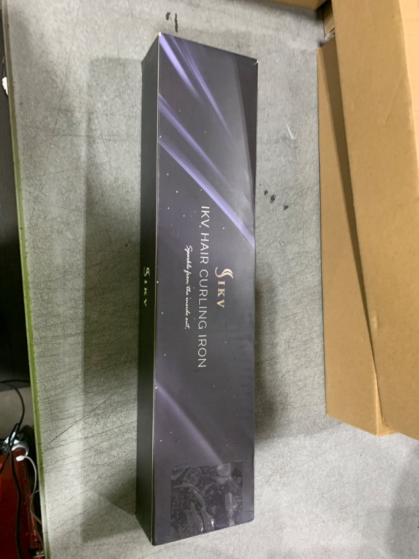 Photo 1 of 1 Inch Extra Long Barrel Curling Iron, Ceramic Tourmaline Curling Wand Professional Dual Voltage