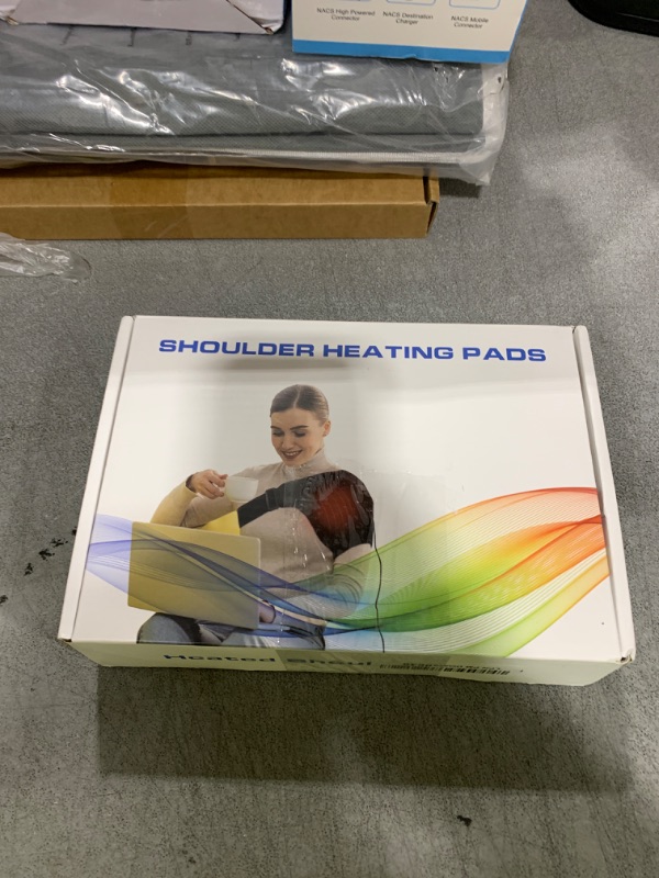 Photo 1 of MOTAYU Shoulder-Heating-Pad-Heated-Wrap - 3 Heat Levels Heating Pad for Shoulder Pain for Men Women Frozen Shoulder Pain Relief-Red