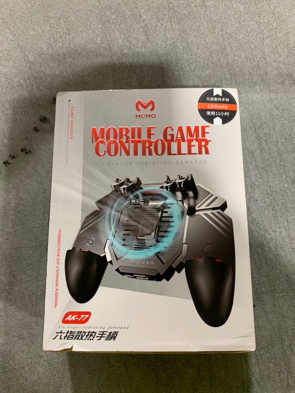 Photo 1 of DELAM Mobile Game Controller for iPhone & Android, Pubg Mobile Controller with Cooling Fan, Phone Triggers for Gaming, Gaming Grip Joystick Gamepad Shoot Aim Keys for 4.7-6.5" Phone