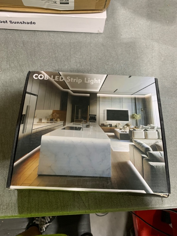 Photo 1 of 100FT COB Led Strip Lights, Uniform 6500K COB Rope Light,Bright Daylight White lights,High Density,App/Remote Control,Indoor 24V Cuttable Cabinet Lights for Bedroom,Bookshelf,Showcase,Kitchen