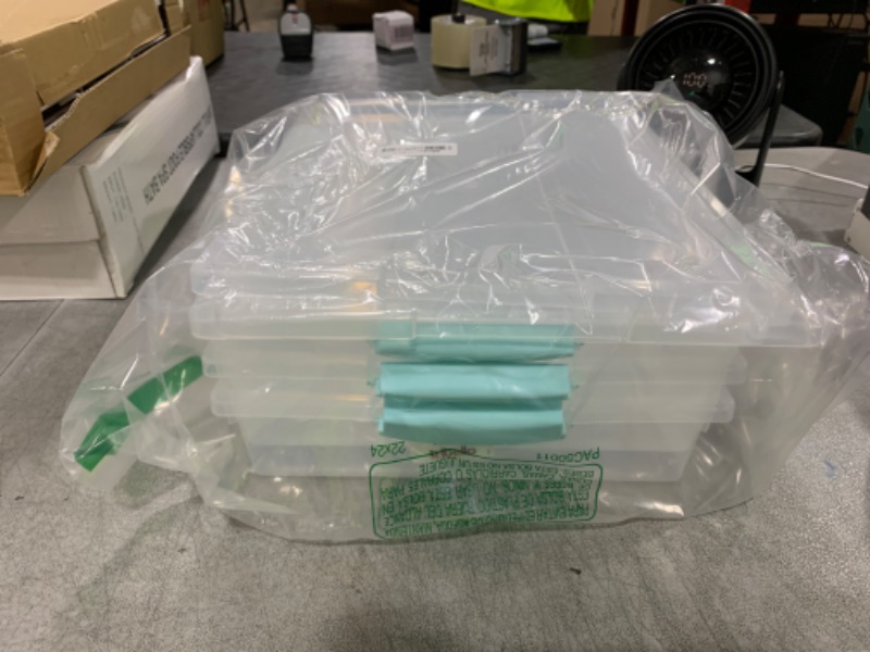 Photo 1 of Tribello Plastic Storage Containers With Lids For Organizing - (Large - 14 x 11.5 x 3)