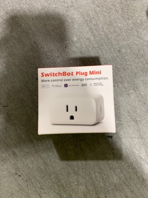 Photo 1 of ?2025 New? SwitchBot Smart Plug Mini 15A(1 Pack), Energy Monitor, Smart Home WiFi(2.4GHz) & Bluetooth Outlet, Compatible with Alexa & Google Home, APP Remote Control & Timer Function, No Hub Required
