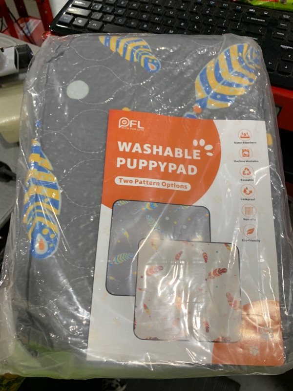 Photo 1 of Dog Pee Pads Washable: 2 Pack Reusable Puppy Pads, Reusable Pee Pads Waterproof & Leakproof Puppy Pad, Non-Slip Whelping Pee Pads & Puppy Potty Training Pad for Floor, Playpen,Crate, Couch, 36x41 Inch