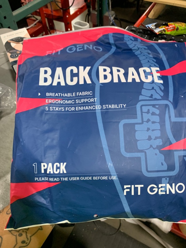 Photo 1 of Fit Geno Back Brace for Lower Back Pain Women: Adjustable Lumbar Support Brace for Pain Relief - Breathable Waist Belt for Comfort - M