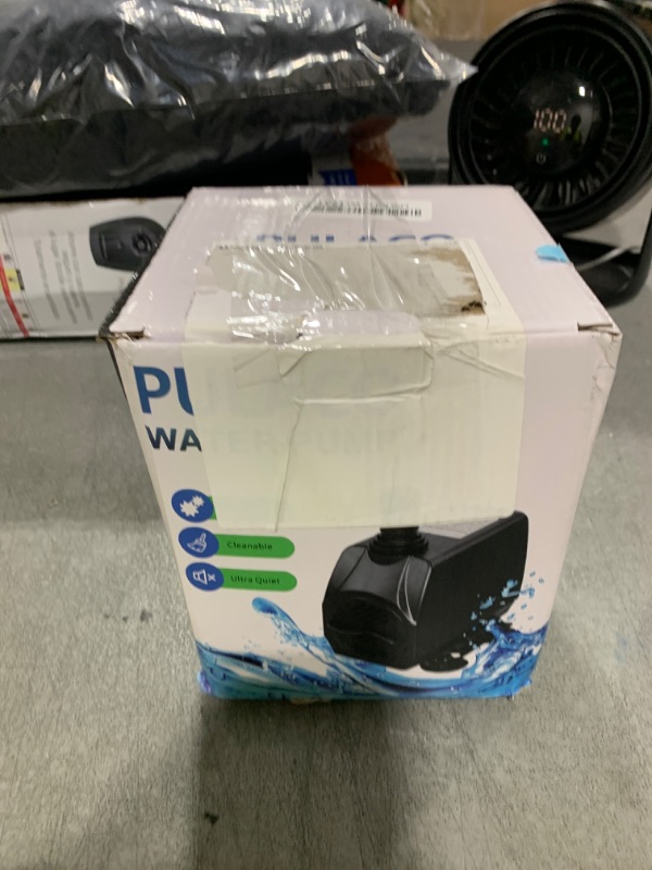 Photo 1 of PULACO 800GPH?3000L/H? Submersible Water Pump with 6.5 ft Tubing, 45W durable fountain water pump 4 Nozzles for Pond Fountain, Aquariums Fish Tank, Statuary, Hydroponics