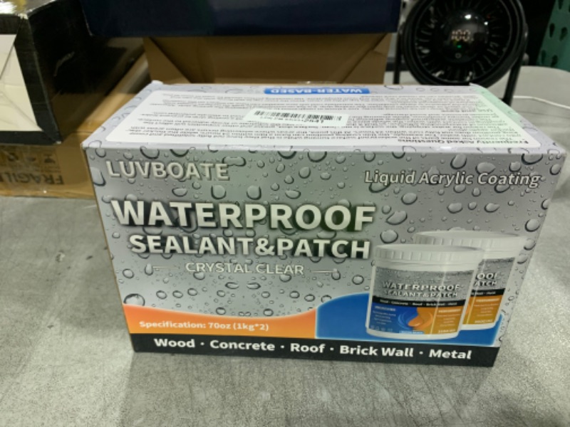 Photo 1 of Liquid Waterproof Sealant 70oz Clear, LUVBOATE Transparent Waterproof Coating Water-Based Invisible Repairing Leak Agent Roofs, Walls, Bathroom, Kitchen Indoor & Outdoor