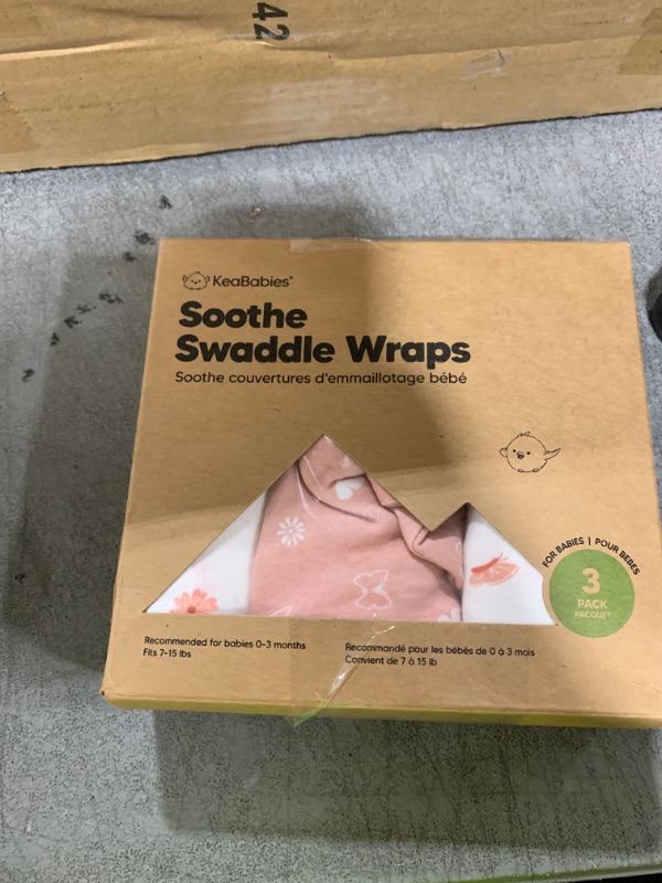 Photo 1 of 3-Pack Organic Baby Swaddle Sleep Sacks - Swaddles for Newborns, Infant 0-3 Months, Baby Girls, Boys, Soft & Snug Newborn Sleep Sack, Nursery Swaddling Blankets (Butterflies)