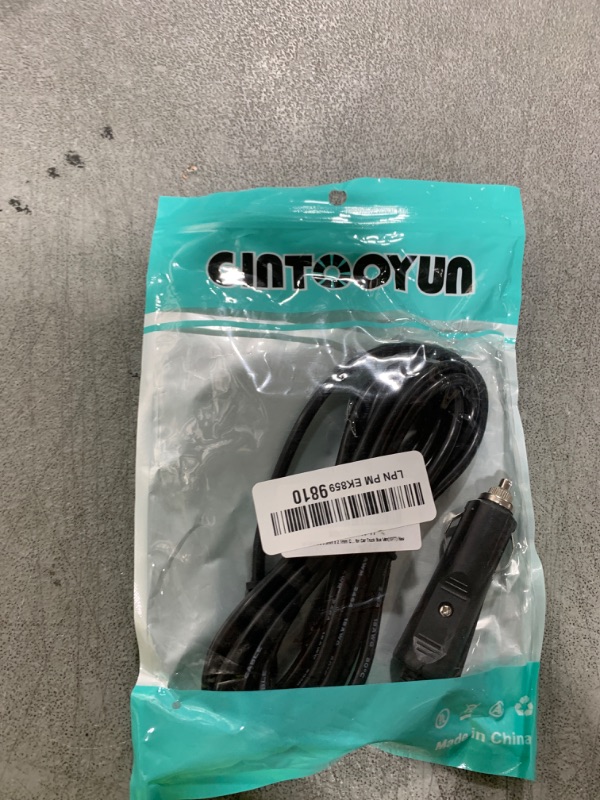Photo 1 of 12V 24 V DC 5.5mm x 2.1mm Car Cigarette Lighter Extension Power Supply Adapter Cable with LED for Car Truck Bus Van(10FT)