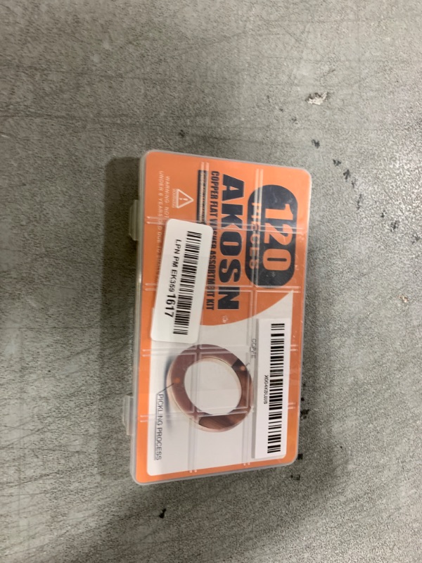 Photo 1 of Copper Washers Assortment Kit, Crush Flat Washers for Oil Plugs, Drain Plugs, Banjo Bolts, Copper Sealing Washer Set with 15 Metric Sizes - 120 Pieces- M5, M6, M8, M10, M12, M14, M18, M20, M22, M24